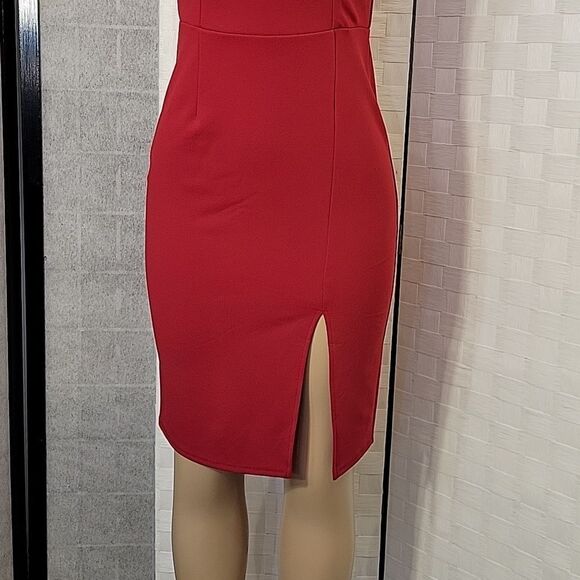 BRAND NEW ALEXA B NITES V-NECKLINE BODYCON SHEATH DRESS - Picture 5 of 15